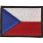 Nášivka Česká vlajka 6x4 cm suchý zip - barevná – Zboží Dáma
