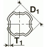 Bondioli & Pavesi 122453000 Trubka profilová SFT, čtyřhran 53,9x3,25 – Zboží Mobilmania