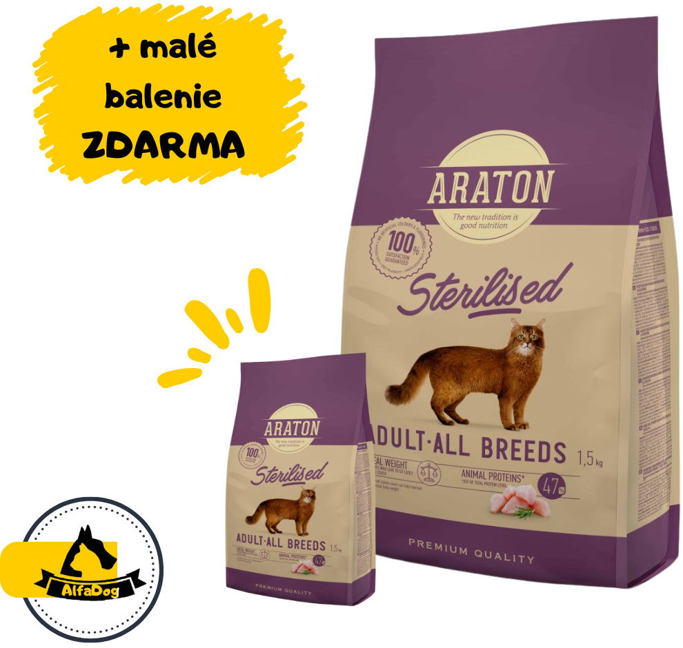 Araton cat adult sterilised 15 kg