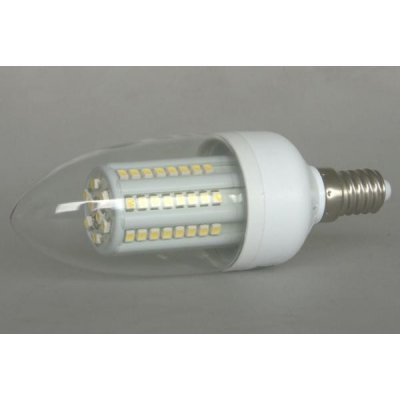 DS Technik LED C35-72SMD 3,6W, LED žárovka s prostorovým svitem, patice E14, 310Lm bílá studená – Zboží Mobilmania