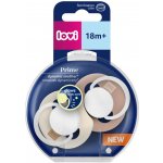 Lovi dudlík svítící silikon dynamický Prime 2ks Ivory/Blush – Zboží Mobilmania