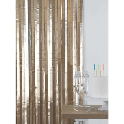 Matný zlatý závěs 100 x 200 cm – Zbozi.Blesk.cz