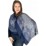 Šál Pašmína Florenta modrá – Hledejceny.cz