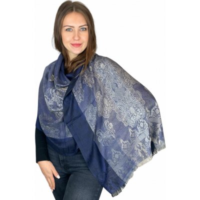 Šál Pašmína Florenta modrá – Hledejceny.cz