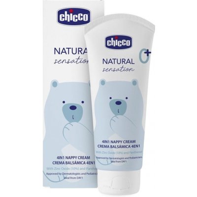 CHICCO Krém na dětský zadeček Natural Sensation se zinkem a pantenolem 100 ml 0m+ – Zbozi.Blesk.cz