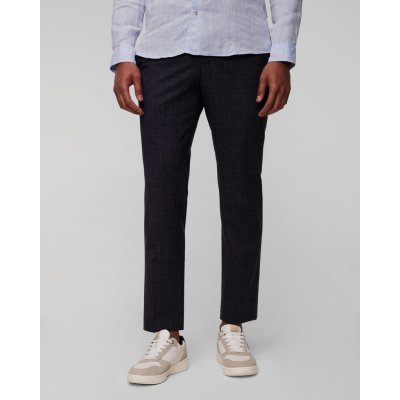 Hugo pánské Boss kalhoty H-genius-242 Tmavě Modré – Hledejceny.cz