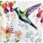 Ubrousek 33x33cm Kolibřík ptáček – Zboží Dáma