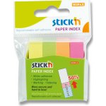 Hopax Stick'n Neon Paper Index - samolepicí záložky - 50 × 12 mm, 4 × 100 l. – Zboží Mobilmania