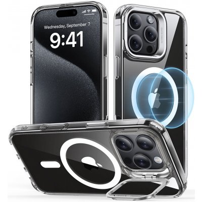 ESR - Klasický hybridní kryt se stojánkem HaloLock - iPhone 16 Pro - čirý – Zboží Mobilmania