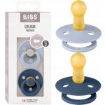 Bibs Colour dudlíky přírodní kaučuk 2ks Dusty Blue / Steel Blue – Zboží Dáma