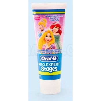 Oral B Pro-Expert Stages Princess zubní pasta pro děti příchuť Bubble Gum 75 ml