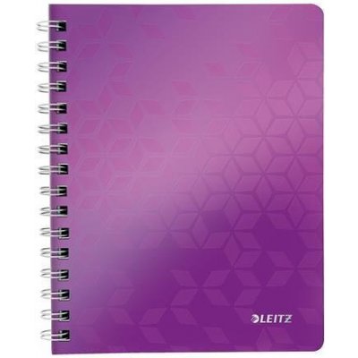 Leitz "Wow",blok na psaní purpurová, A5, čtverečkovaný