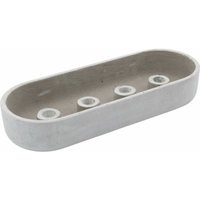 House Doctor Adventní svícen Marb Grey Polystone, šedá barva – Zboží Dáma