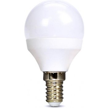 Solight LED žárovka , miniglobe, 8W, E14, 3000K, 720lm, bílé provedení