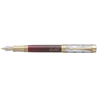 Parker 1502/8154538 Duofold Arnold Palmer Red GT Edition plnicí pero Centennial -F- zlatý hrot 18 karátů – Zboží Živě