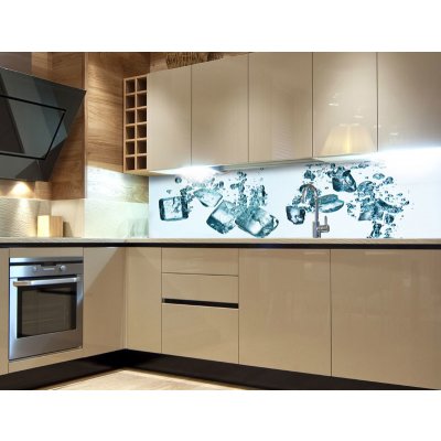 DIMEX KI180-002 Samolepící fototapeta do kuchyně Ice Cubes rozměry 180 x 60 cm – Zboží Mobilmania
