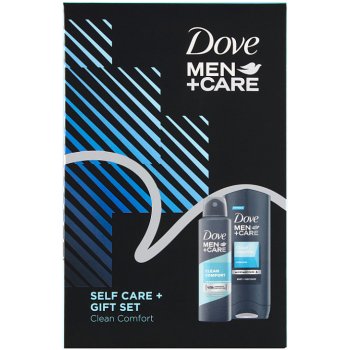 Dove Men + Care Clean Comfort sprchový gel 250 ml + deospray 150 ml dárková sada