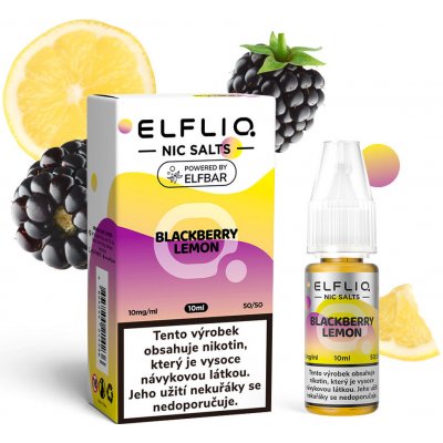 ELF BAR Elfliq Blackberry Lemon 10 ml 10 mg – Zbozi.Blesk.cz