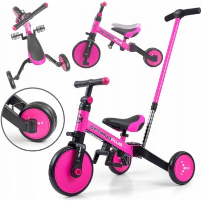 Milly Mally 4v1 Optimus Plus s vodící tyčí pink – Sleviste.cz