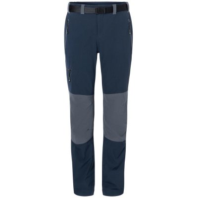 James & Nicholson pánské trekingové kalhoty JN1206 Tmavě modrá tmavě šedá – Zboží Mobilmania
