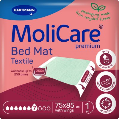 MoliCare Bed Mat 7 kapek Textilní se záložkami 75x85 – Hledejceny.cz