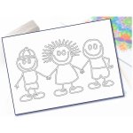 Radost v písku Šablona na pískování kamarádi A4 – Sleviste.cz