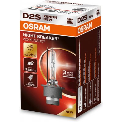 Osram xenon. výbojka 85V 35W D2S P32d-2 Night Breaker Xenarc +220% – Sleviste.cz