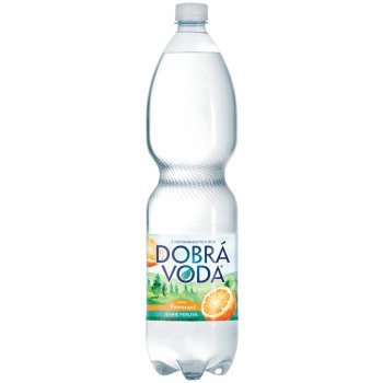 Dobrá voda ochucená pomeranč jemně perlivá 6 x 1,5l