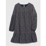 GAP dětské manšestrové šaty s volánem tmavě modrá – Zboží Dáma