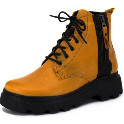 Kacper dámské kotníkové boty 4-5366 912+163-PO žlutá – Hledejceny.cz