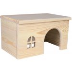 Trixie Dřevěný domek s rovnou střechou pro křečky 15 x 12 x 15 cm – Zbozi.Blesk.cz
