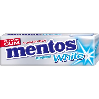 Mentos Sugarfree Chewing Gum Peppermint White Karton 40 x 13,5g – Hledejceny.cz