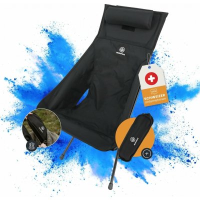 BUSHPEAK židle Wildscape vysoká lehká skládací ČERNÁ – Hledejceny.cz