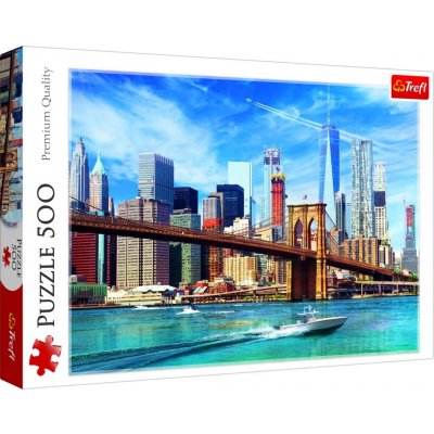 Trefl Výhled na New York 48 x 34 cm v krabici 40 x 26,5 x 4,5 cm 500 dílků – Hledejceny.cz