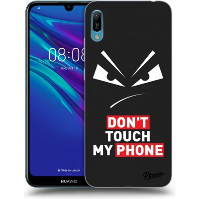 Pouzdro Picasee silikonové Huawei Y6 2019 - Evil Eye - Transparent černé