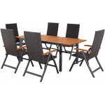 LIVARNO Sada zahradního nábytku Valencia, 7dílná, hnědá – Hledejceny.cz