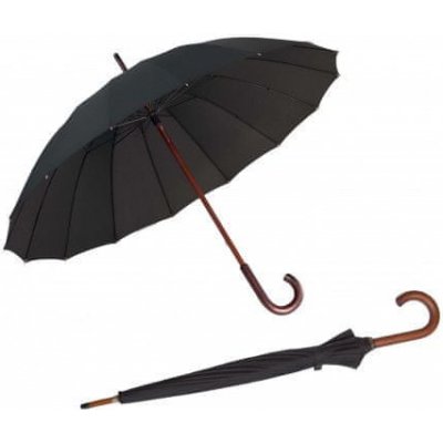 Doppler London pánský holový deštník s dřevěnou rukojetí modrý – Sleviste.cz