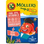 Mollers Omega 3 Želé Rybičky malinová příchuť 45 tablet – Zboží Mobilmania