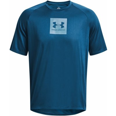 Under Armour T-shirt Ua Tech Prt Fill Ss 1380785 Loose Fit Modrá – Hledejceny.cz