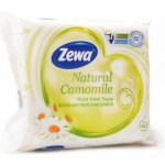 ZEWA Natural Camomile vlhčený bílý 42 ubrousků – Zboží Mobilmania