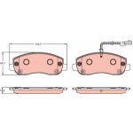 Sada brzdových destiček, kotoučová brzda TRW GDB1910 – Sleviste.cz