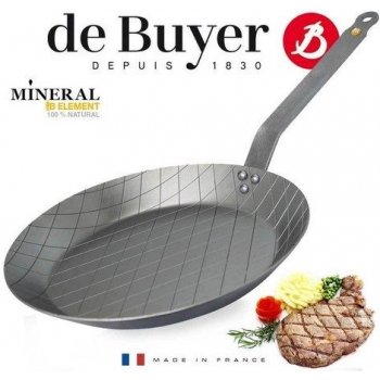 de Buyer oelová na steaky Mineral B Element 24 cm