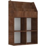 Regál na časopisy pro děti, hnědý dub, 71x30x114 cm – Hledejceny.cz