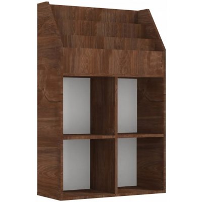 Regál na časopisy pro děti, hnědý dub, 71x30x114 cm – Hledejceny.cz