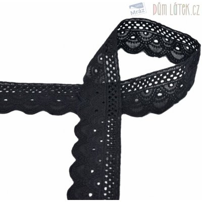 Madeira štykování černá, šíře 4,5 cm – Zboží Mobilmania