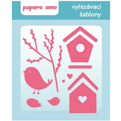 Papero amo ♥ vyřezávací šablony ptáčci a budky – Hledejceny.cz