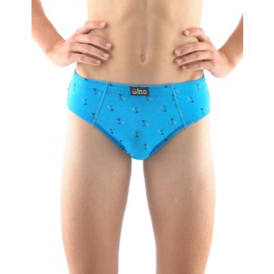 Gina bavlněné chlapecké slipy 61003P modrá – Zboží Mobilmania