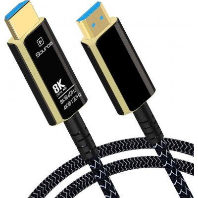 PremiumCord Ultra High Speed HDMI 2.1 optický fiber kabel 8K@60Hz,zlacené 25m - kphdm21t25 – Zboží Živě