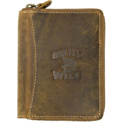 Wild peněženka se žralokem celozipová hnědá – Zbozi.Blesk.cz