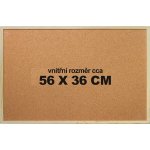 VICTORIA Korková tabule, 40 x 60 cm, dřevěný rám VVI15 – Zboží Dáma